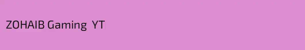 ZOHAIB Gaming  YT